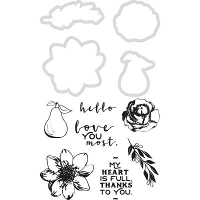 Kaisercraft Clear Stamps und Outline-Stanzschablonen - Golden Grove